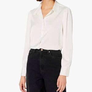 Amazon Drop Satin Button Down